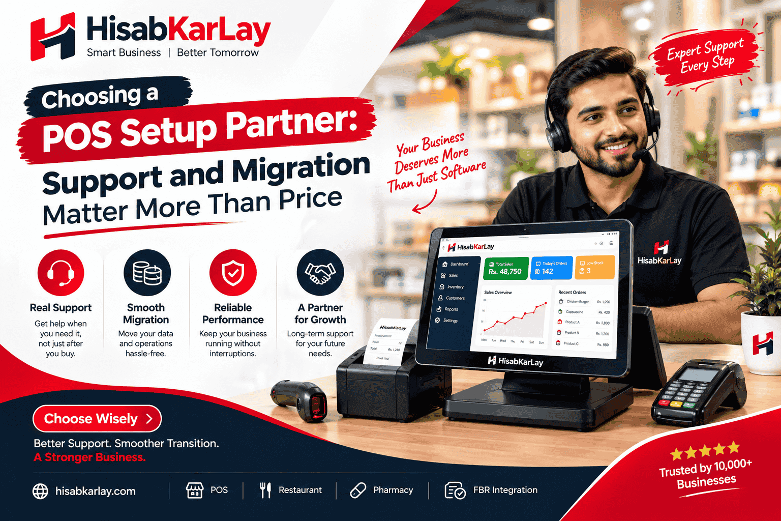 Choosing a POS setup partner: real support, smooth migration, reliable performance and a partner for growth